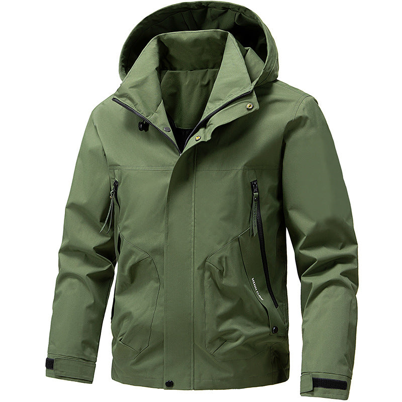 Reuben | Chic Hooded Waterproof Jacket with Zip Pockets