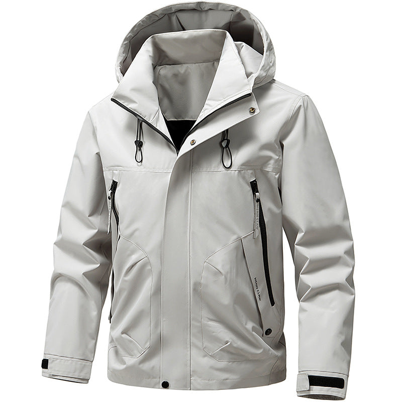 Reuben | Chic Hooded Waterproof Jacket with Zip Pockets