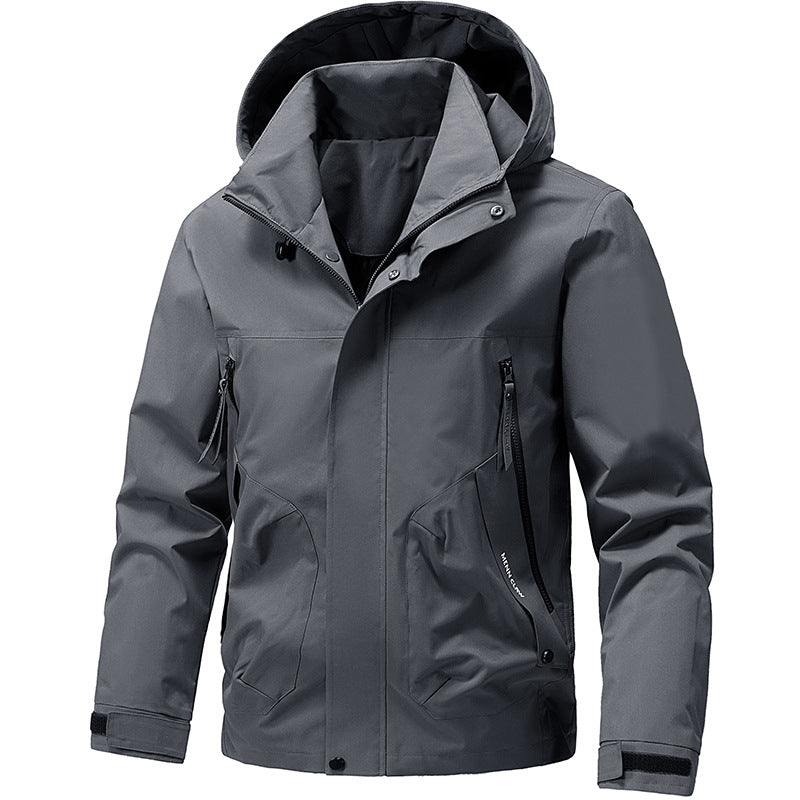 Reuben | Chic Hooded Waterproof Jacket with Zip Pockets