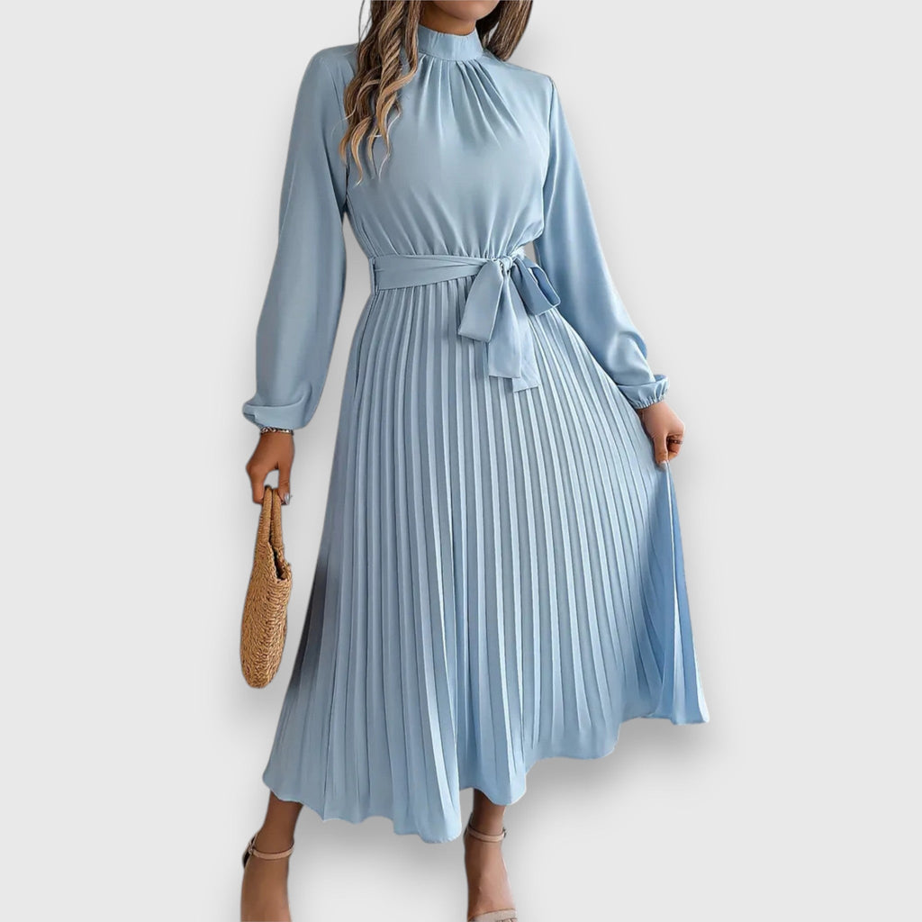 Robyn | Refined Pleated Christmas Midi Dress
