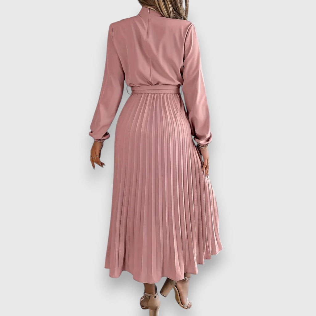 Robyn | Refined Pleated Christmas Midi Dress