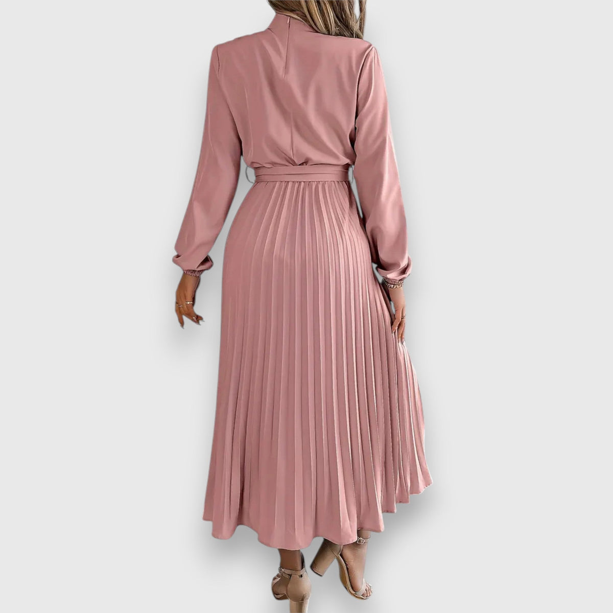 Robyn | Refined Pleated Christmas Midi Dress