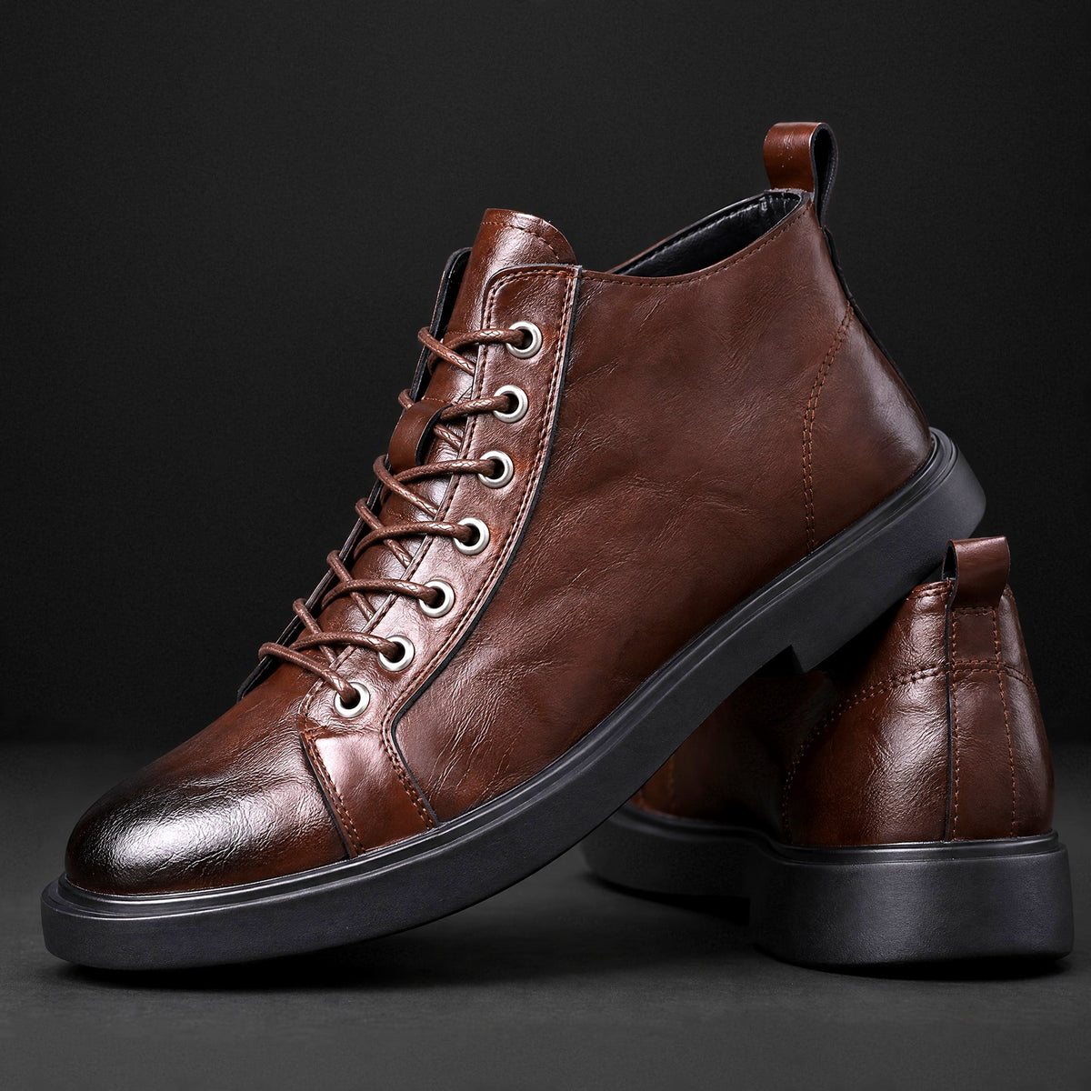 Ronnie | Chunky Sole Lace-Up Mens Boots