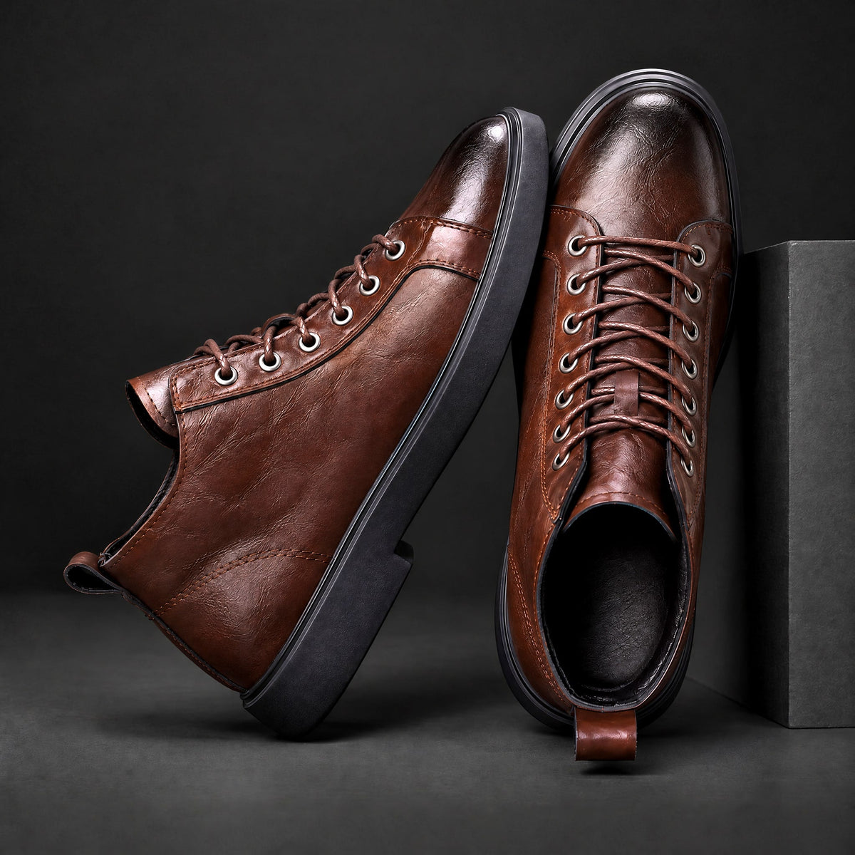Ronnie | Chunky Sole Lace-Up Mens Boots