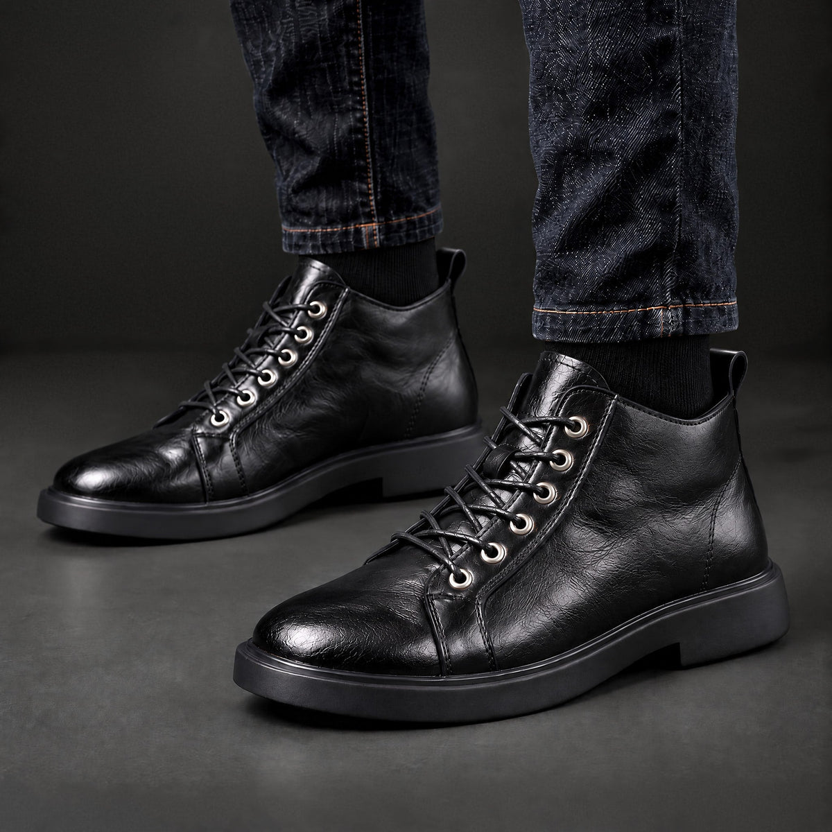 Ronnie | Chunky Sole Lace-Up Mens Boots
