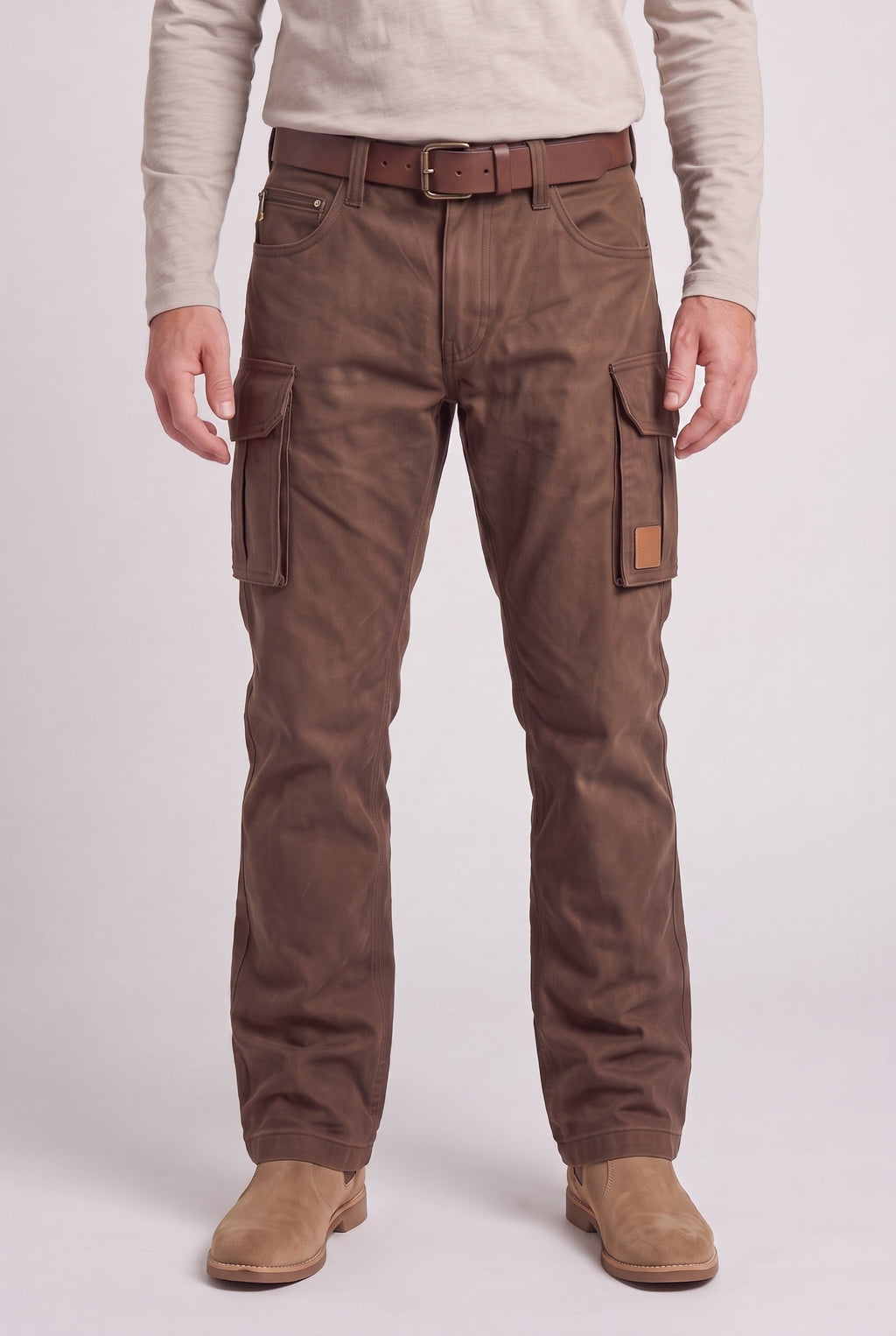 Ronnie | Sophisticated Straight Leg Utility Cargo Trousers