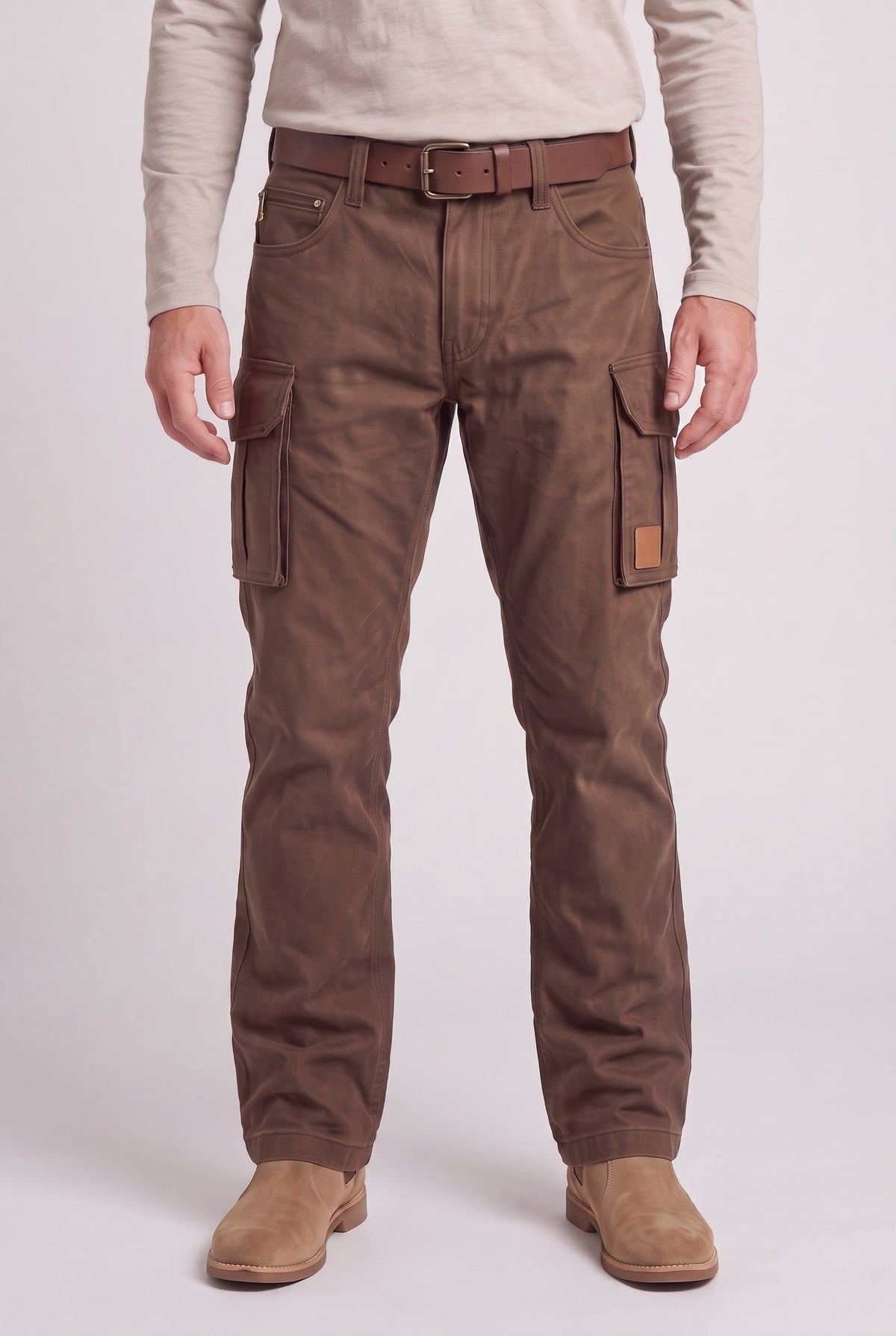 Ronnie | Sophisticated Straight Leg Utility Cargo Trousers