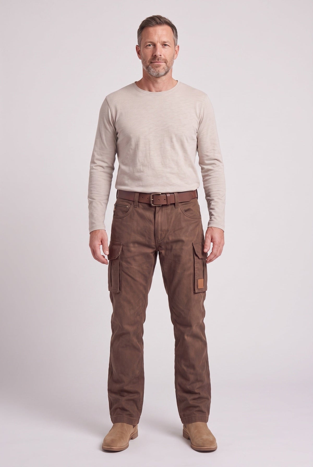 Ronnie | Sophisticated Straight Leg Utility Cargo Trousers