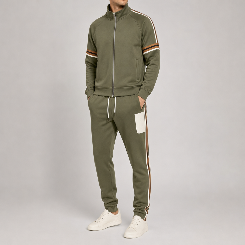 Ronnie | Stylish Zip-Up Two-Piece Tracksuit Set