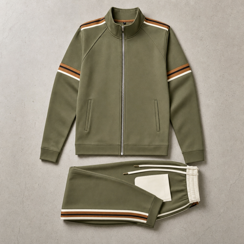 Ronnie | Stylish Zip-Up Two-Piece Tracksuit Set