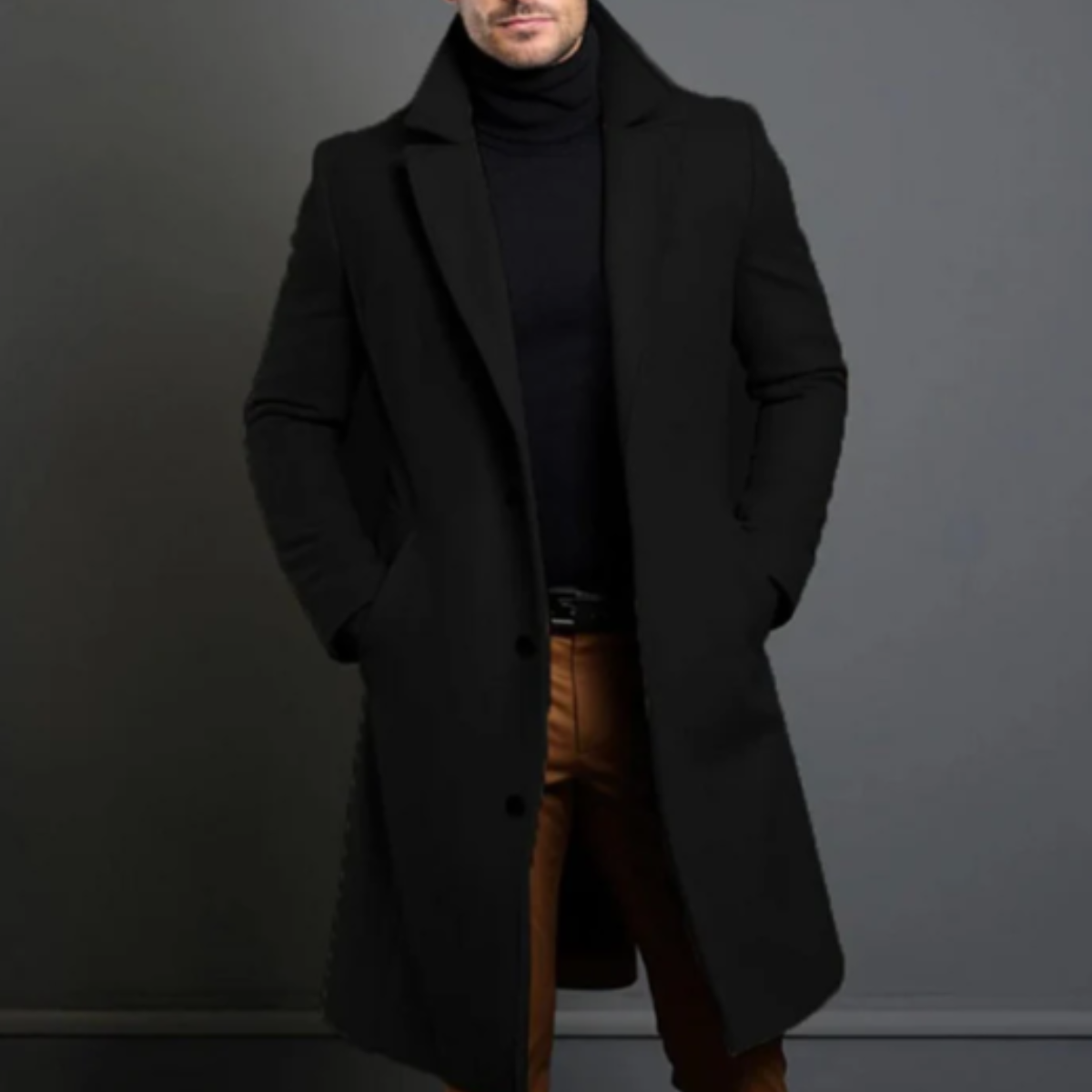 Rory | Classic Tailored Long Mens Overcoat
