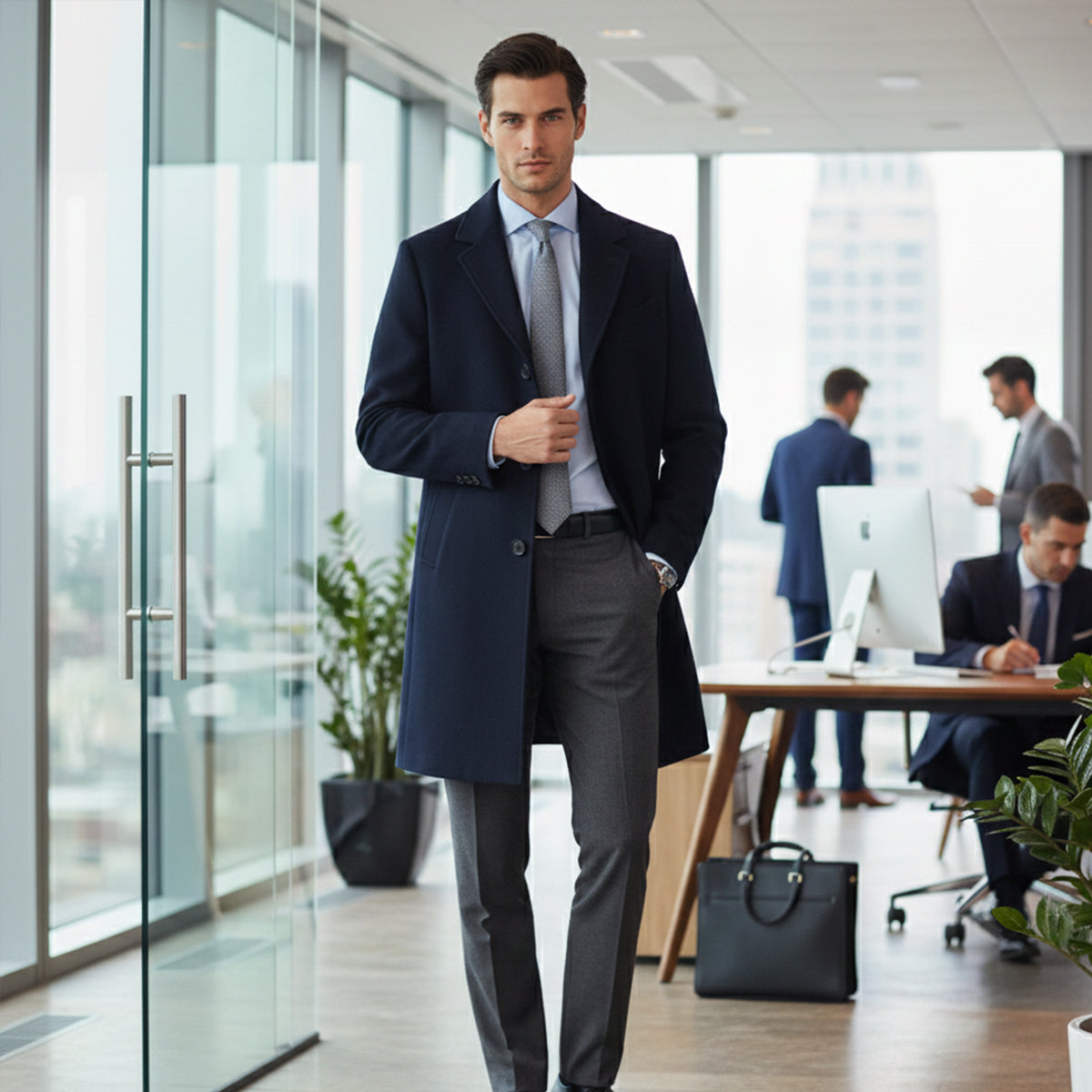 Rory | Classic Tailored Long Mens Overcoat