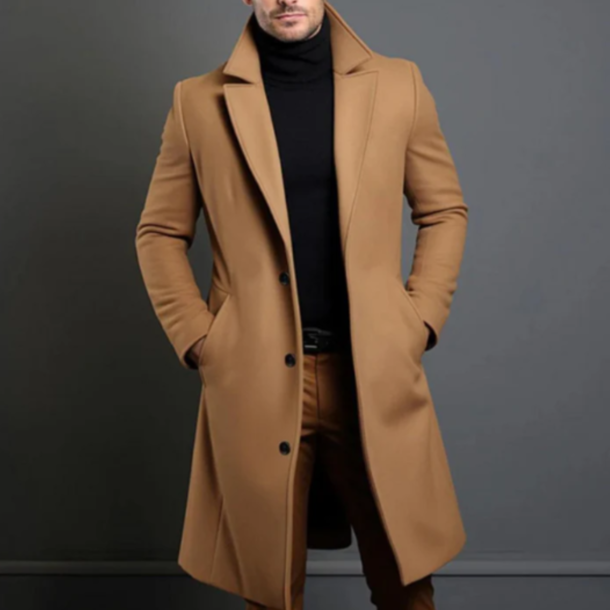Rory | Classic Tailored Long Mens Overcoat