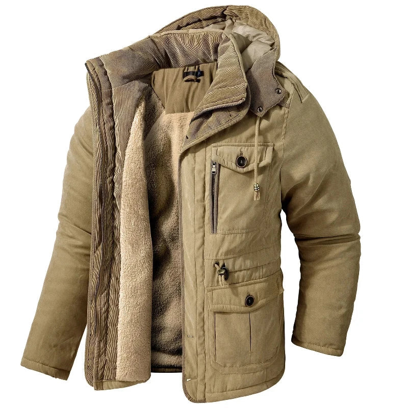 Rory | Refined Fleece-Lined Mens Parka Jacket with Hood