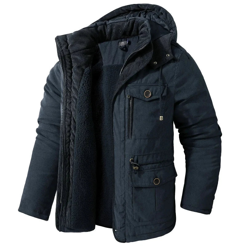 Rory | Refined Fleece-Lined Mens Parka Jacket with Hood