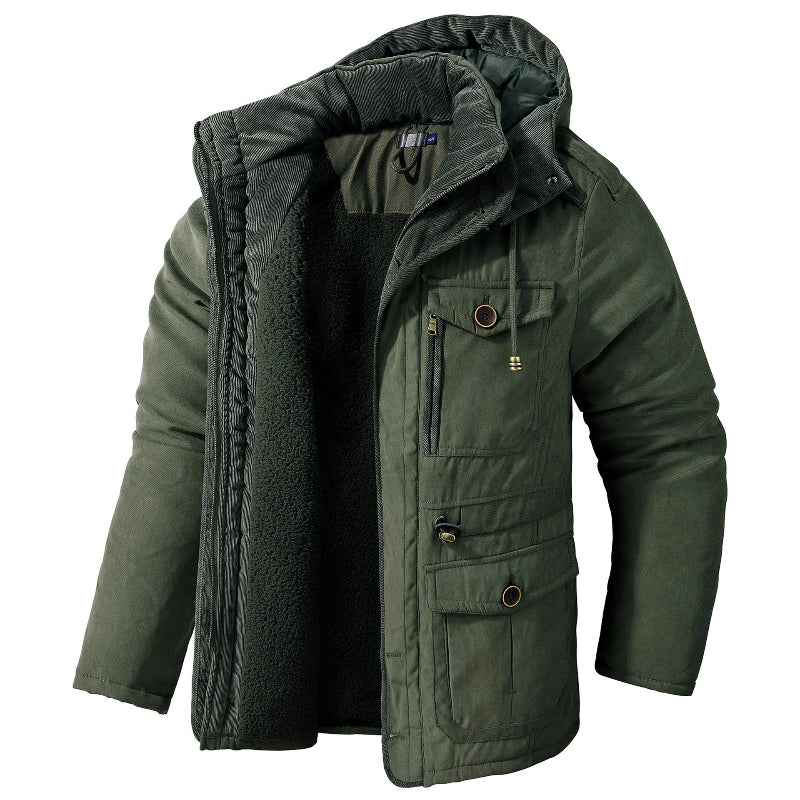 Rory | Refined Fleece-Lined Mens Parka Jacket with Hood