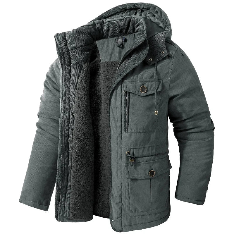 Rory | Refined Fleece-Lined Mens Parka Jacket with Hood