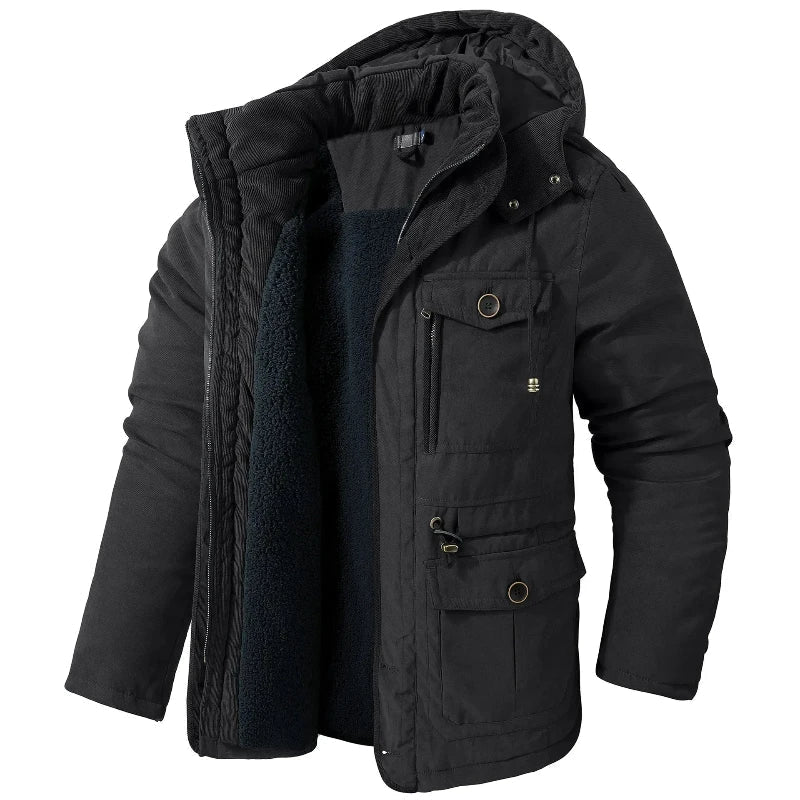 Rory | Refined Fleece-Lined Mens Parka Jacket with Hood
