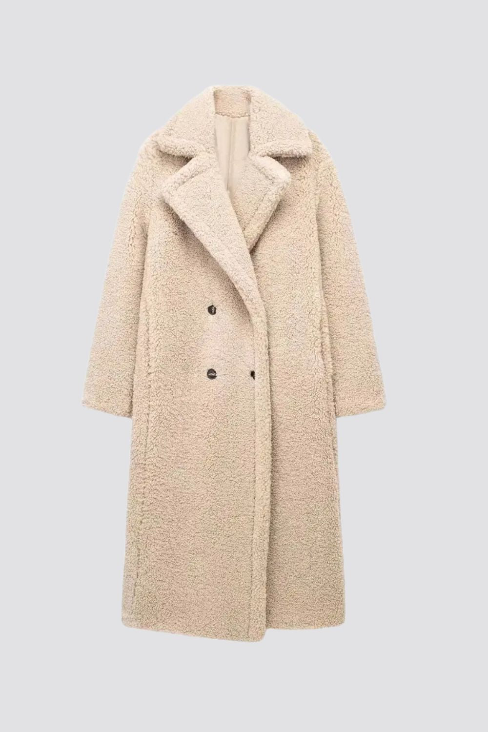 Rosa | Effortless Long Teddy Fleece Jacket Coat