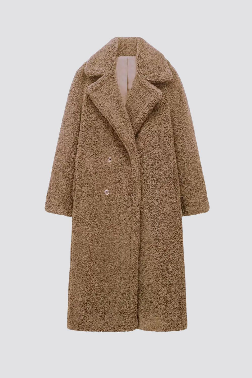 Rosa | Effortless Long Teddy Fleece Jacket Coat