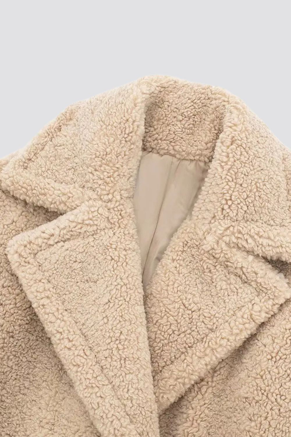 Rosa | Effortless Long Teddy Fleece Jacket Coat