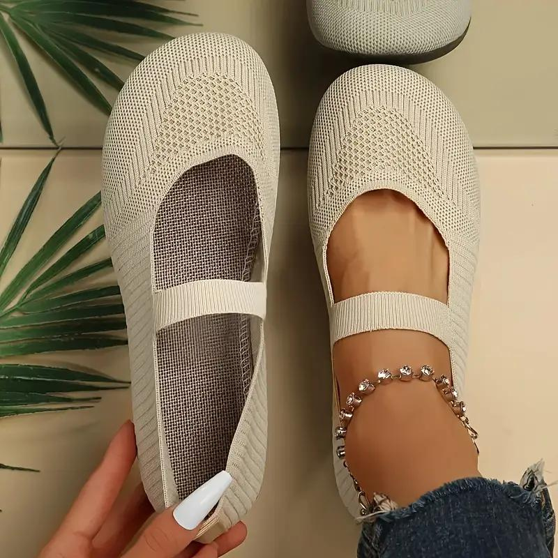 Rose | Effortless Knit Mary Jane Flats