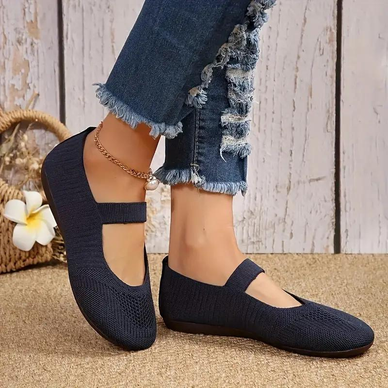 Rose | Effortless Knit Mary Jane Flats