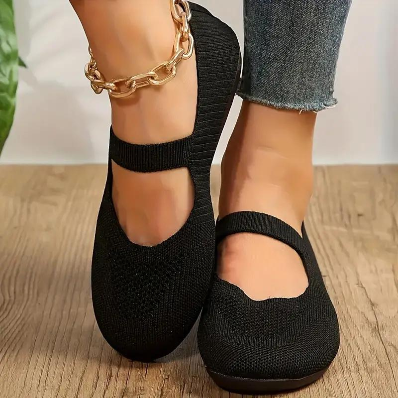 Rose | Effortless Knit Mary Jane Flats