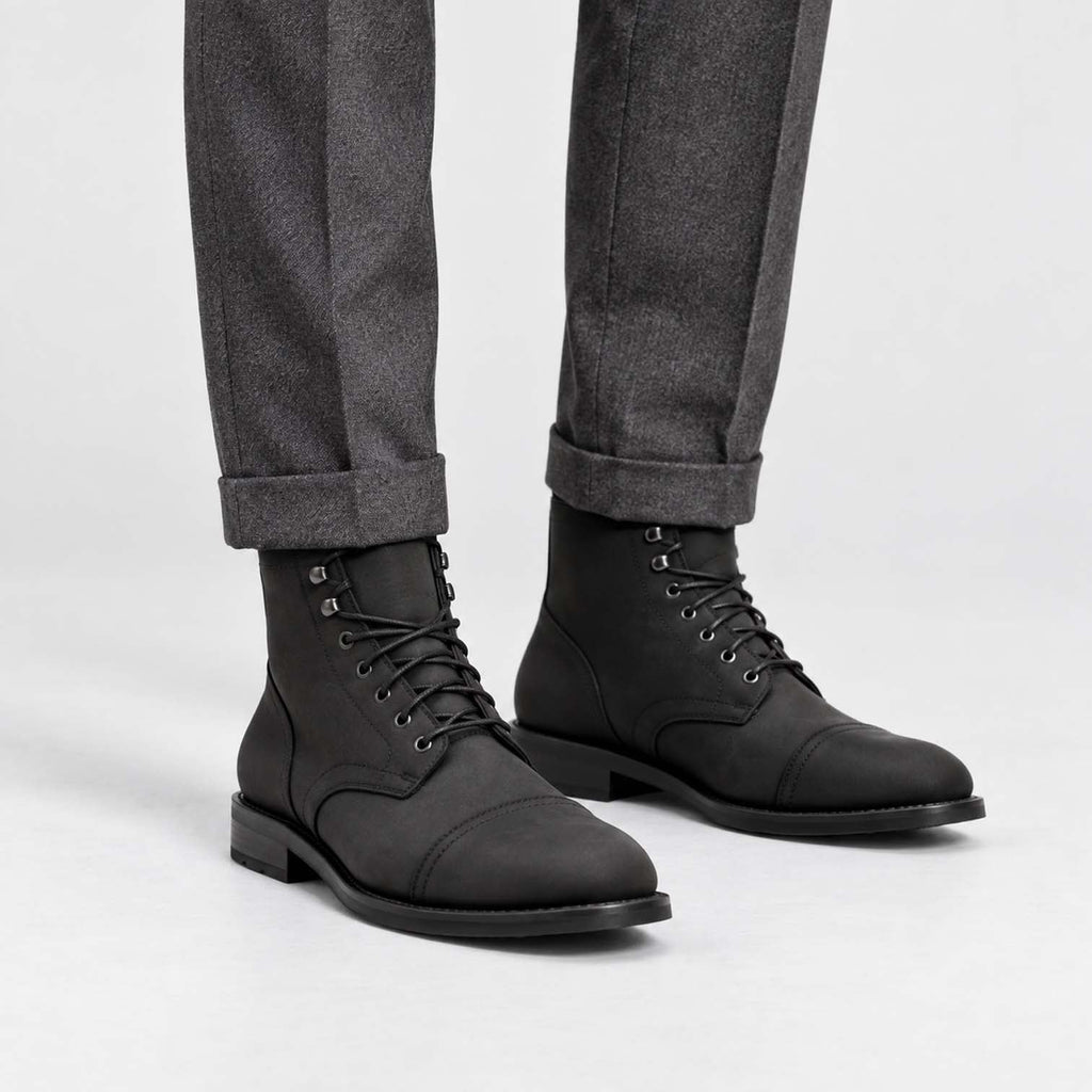 Rowan | Classic Cap Toe Lace-Up Mens Boots