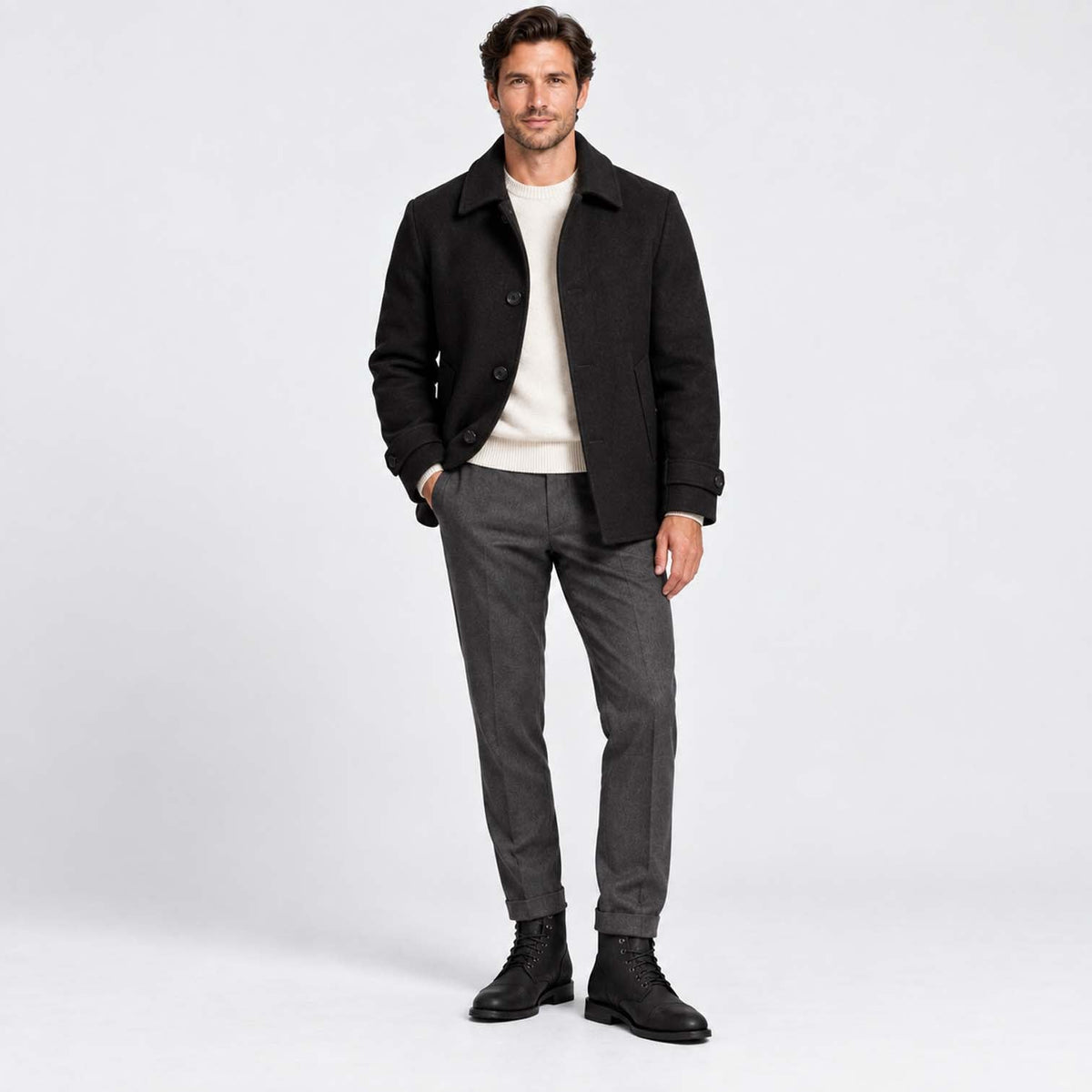 Rowan | Classic Cap Toe Lace-Up Mens Boots