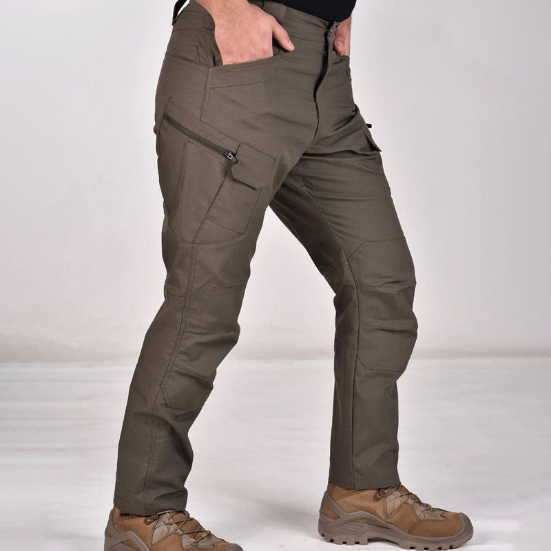 Rowan | Multi-Pocket Straight Leg Mens Cargo Trousers