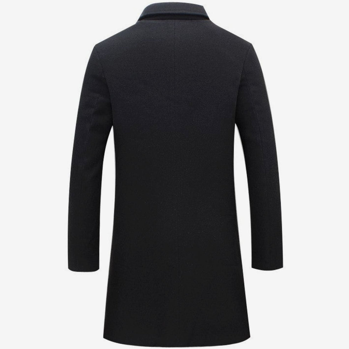 Rowan | Refined Longline Single-Breasted Mens Overcoat