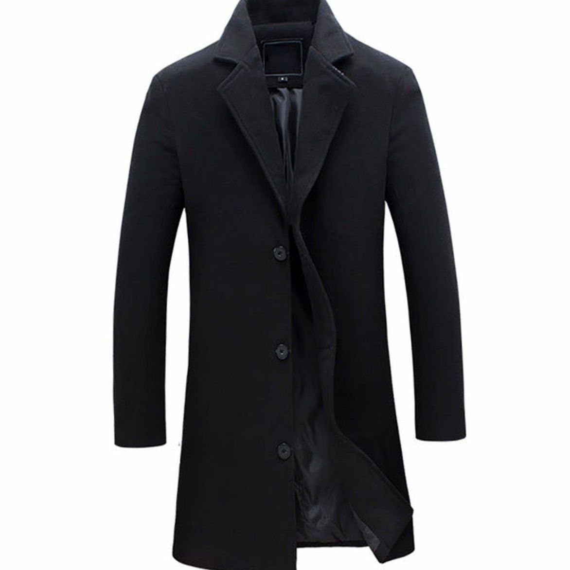 Rowan | Refined Longline Single-Breasted Mens Overcoat
