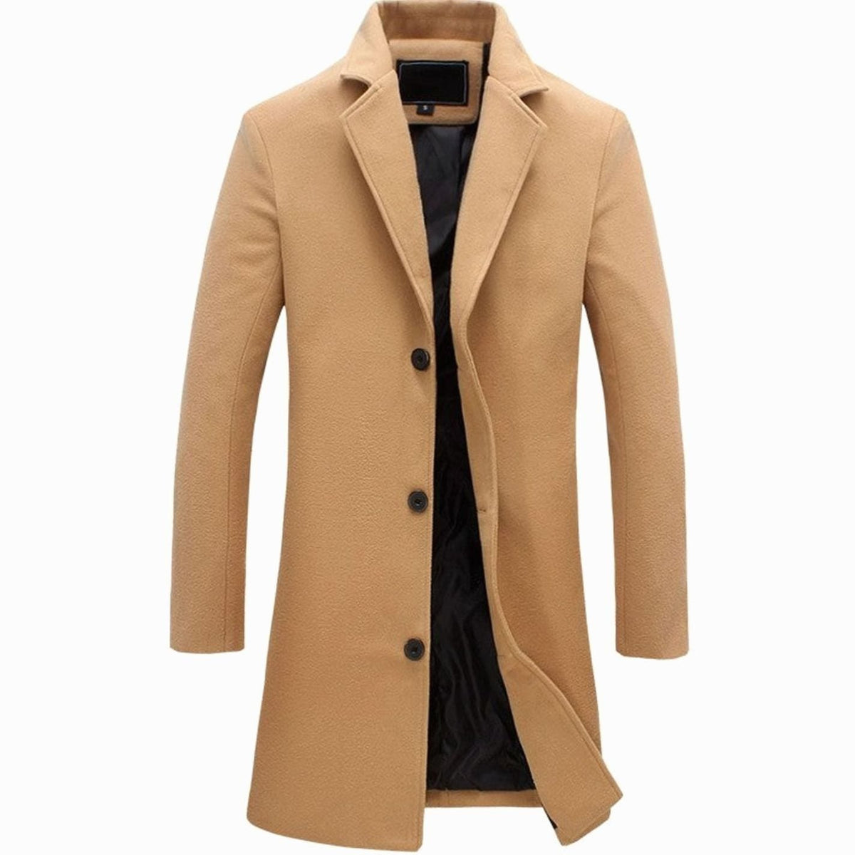 Rowan | Refined Longline Single-Breasted Mens Overcoat
