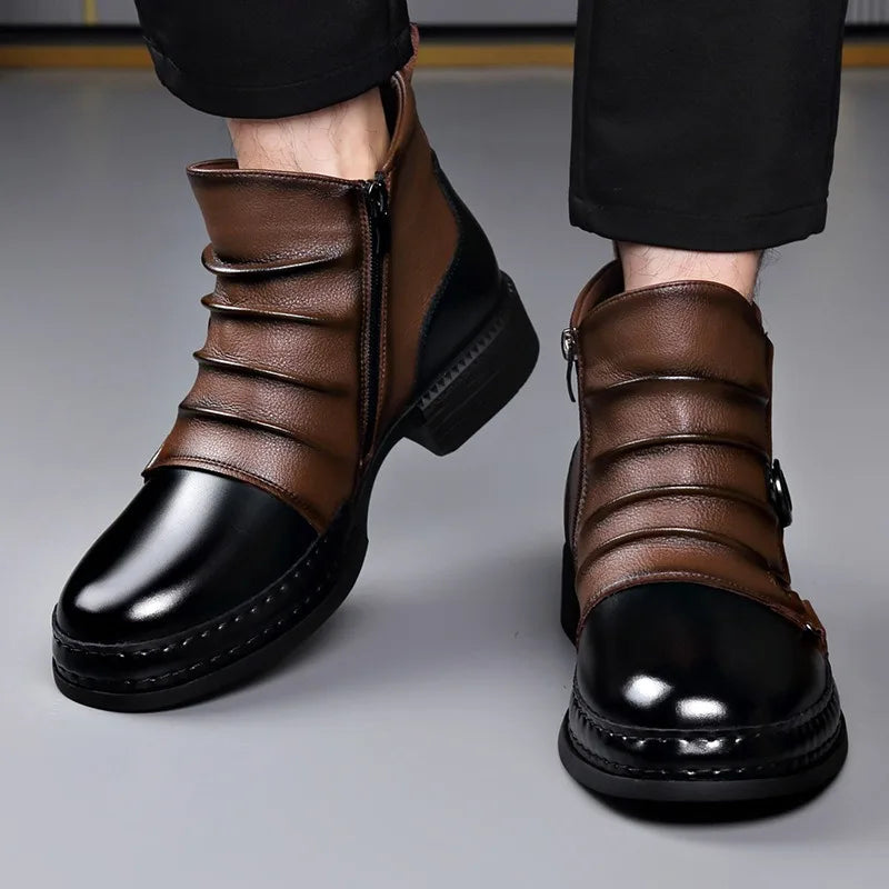 Rowan | Sophisticated Buckle Strap Mens Boots