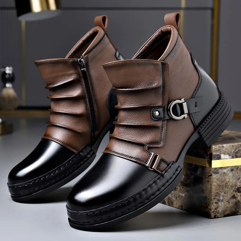 Rowan | Sophisticated Buckle Strap Mens Boots