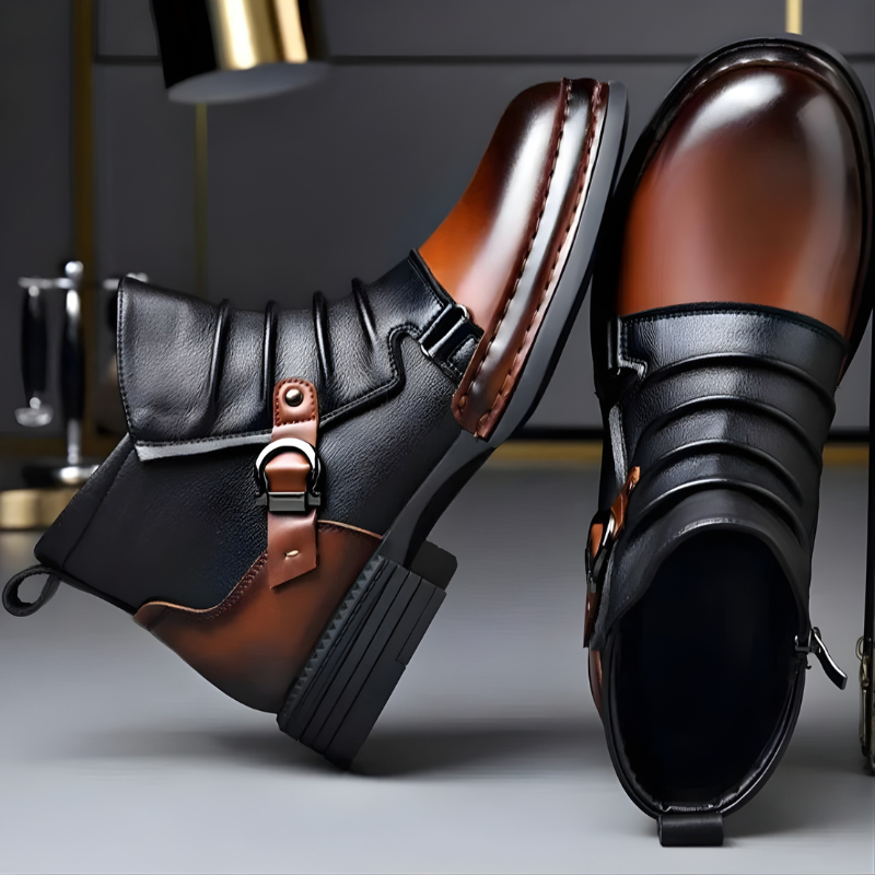 Rowan | Sophisticated Buckle Strap Mens Boots