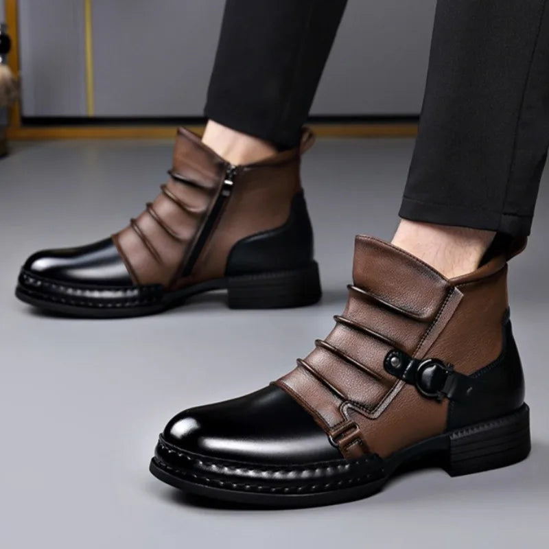 Rowan | Sophisticated Buckle Strap Mens Boots