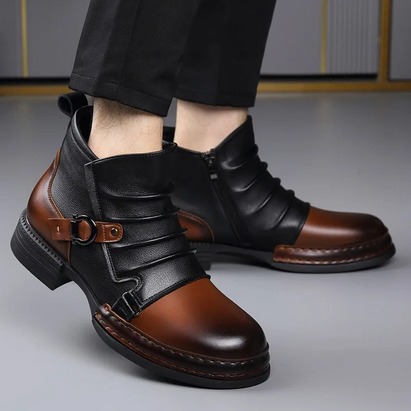 Rowan | Sophisticated Buckle Strap Mens Boots
