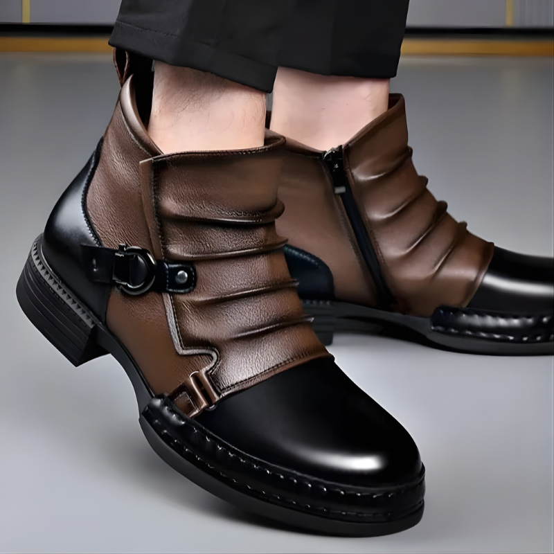 Rowan | Sophisticated Buckle Strap Mens Boots