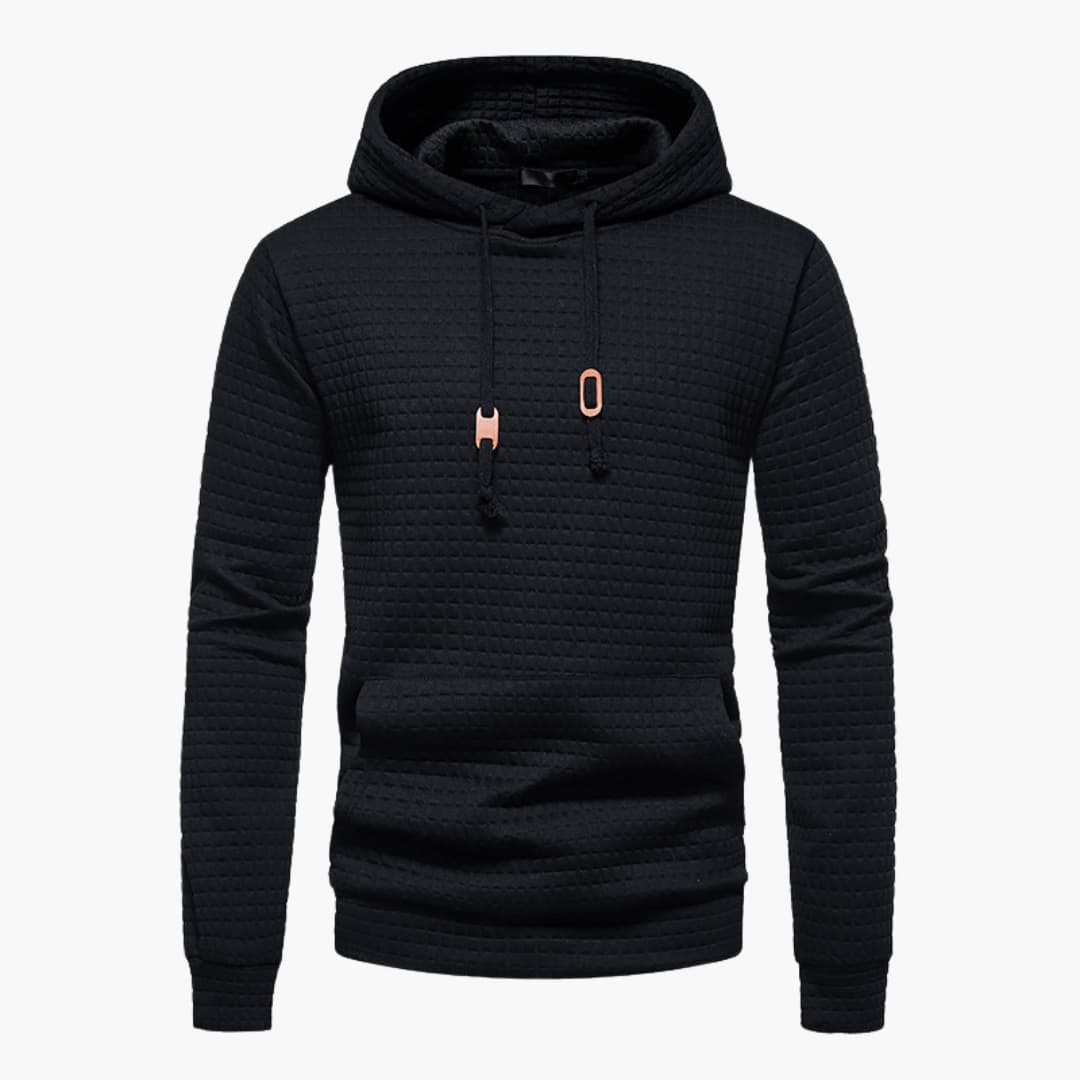 Rowan | Timeless Textured Quilted Pullover Hoodie