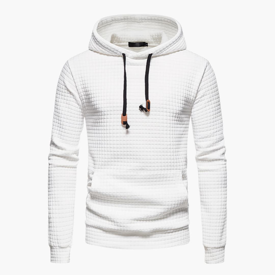 Rowan | Timeless Textured Quilted Pullover Hoodie