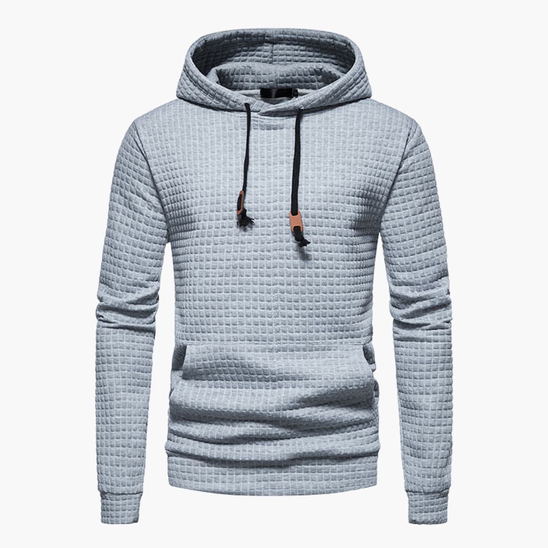 Rowan | Timeless Textured Quilted Pullover Hoodie