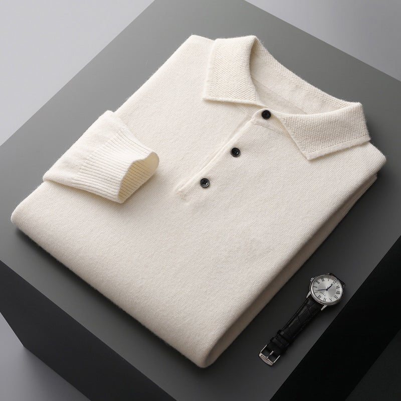 Rupert | Cosy Mens Knit Jumper with Polo Collar