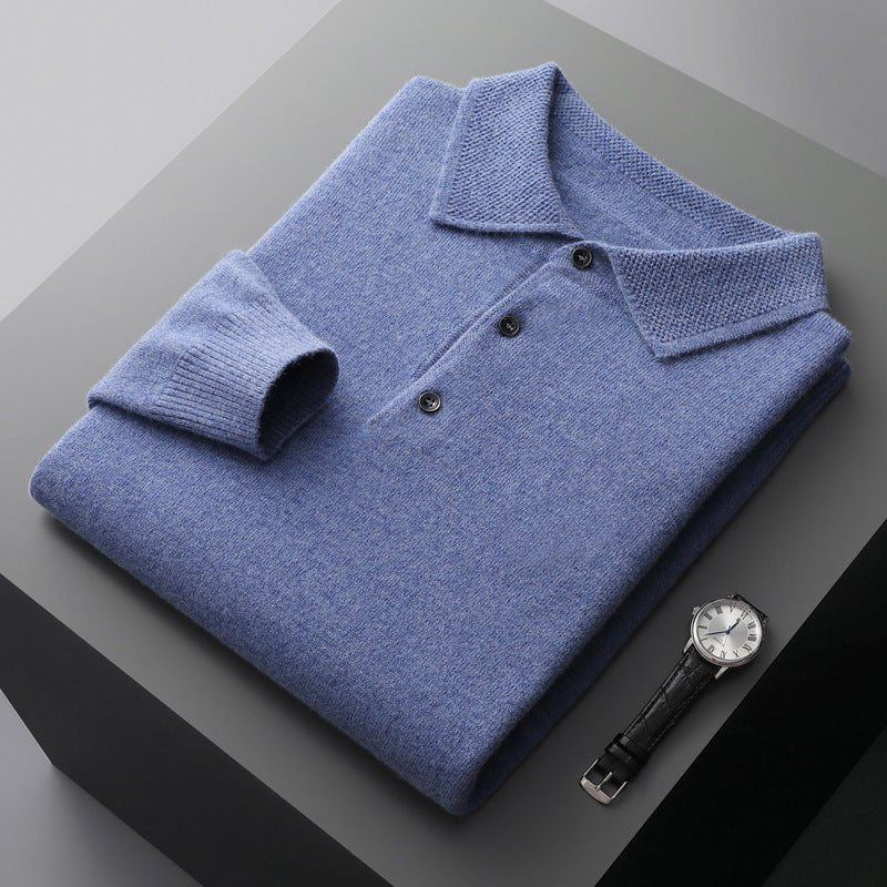 Rupert | Cosy Mens Knit Jumper with Polo Collar