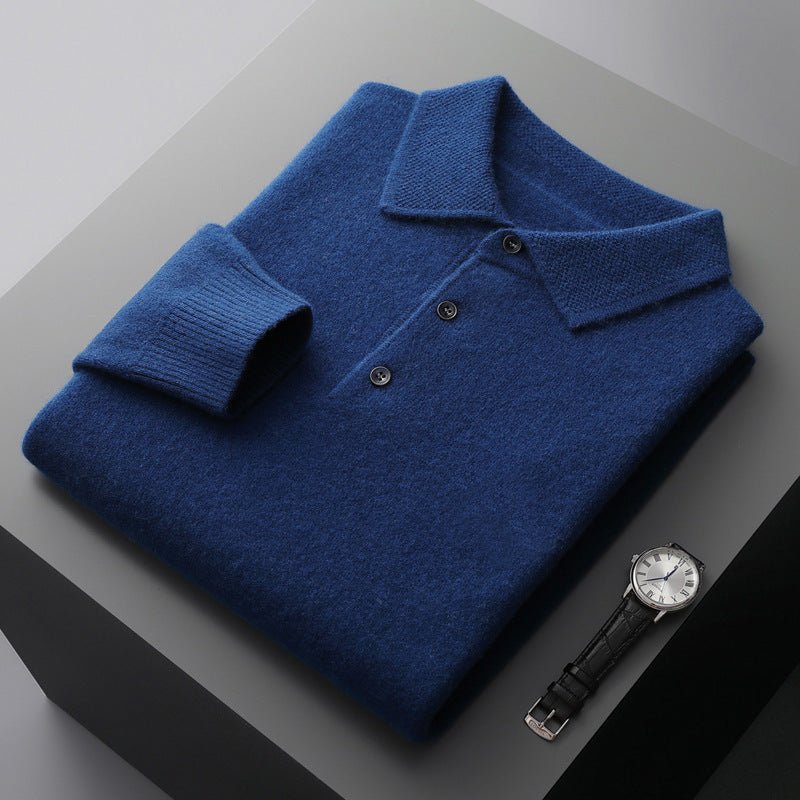 Rupert | Cosy Mens Knit Jumper with Polo Collar