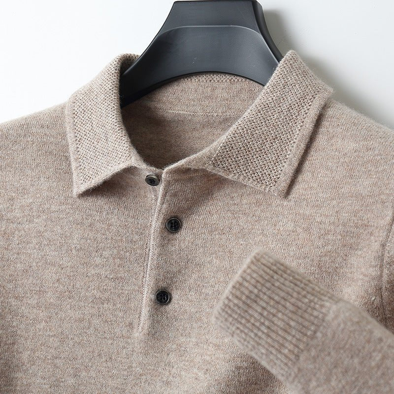 Rupert | Cosy Mens Knit Jumper with Polo Collar