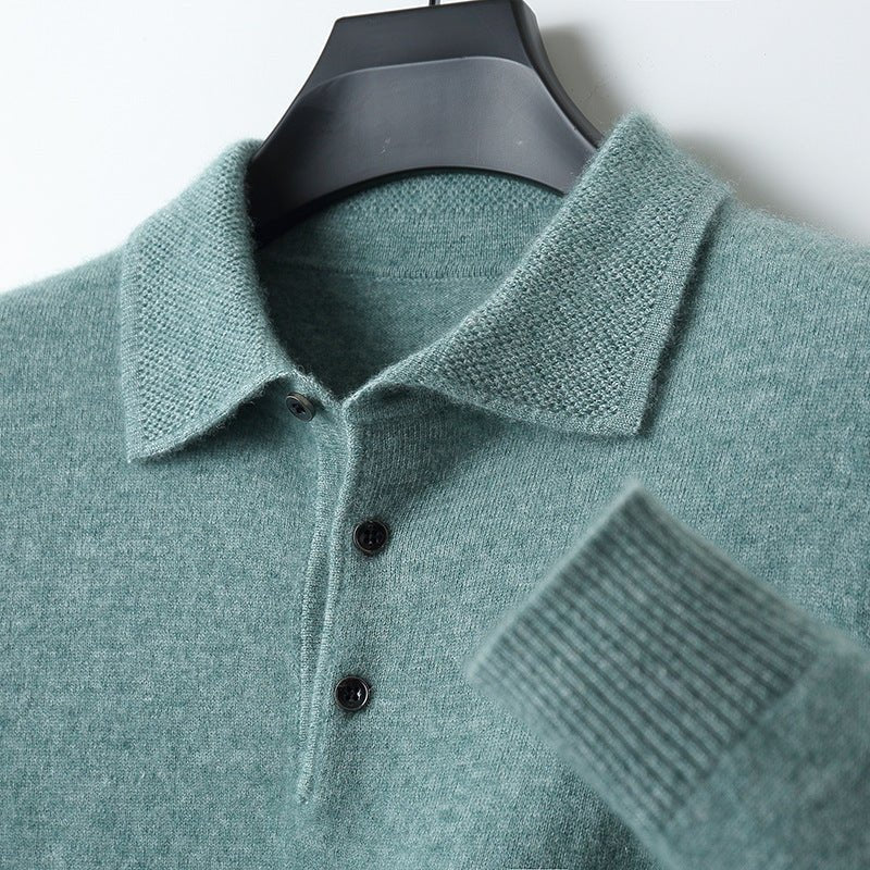 Rupert | Cosy Mens Knit Jumper with Polo Collar