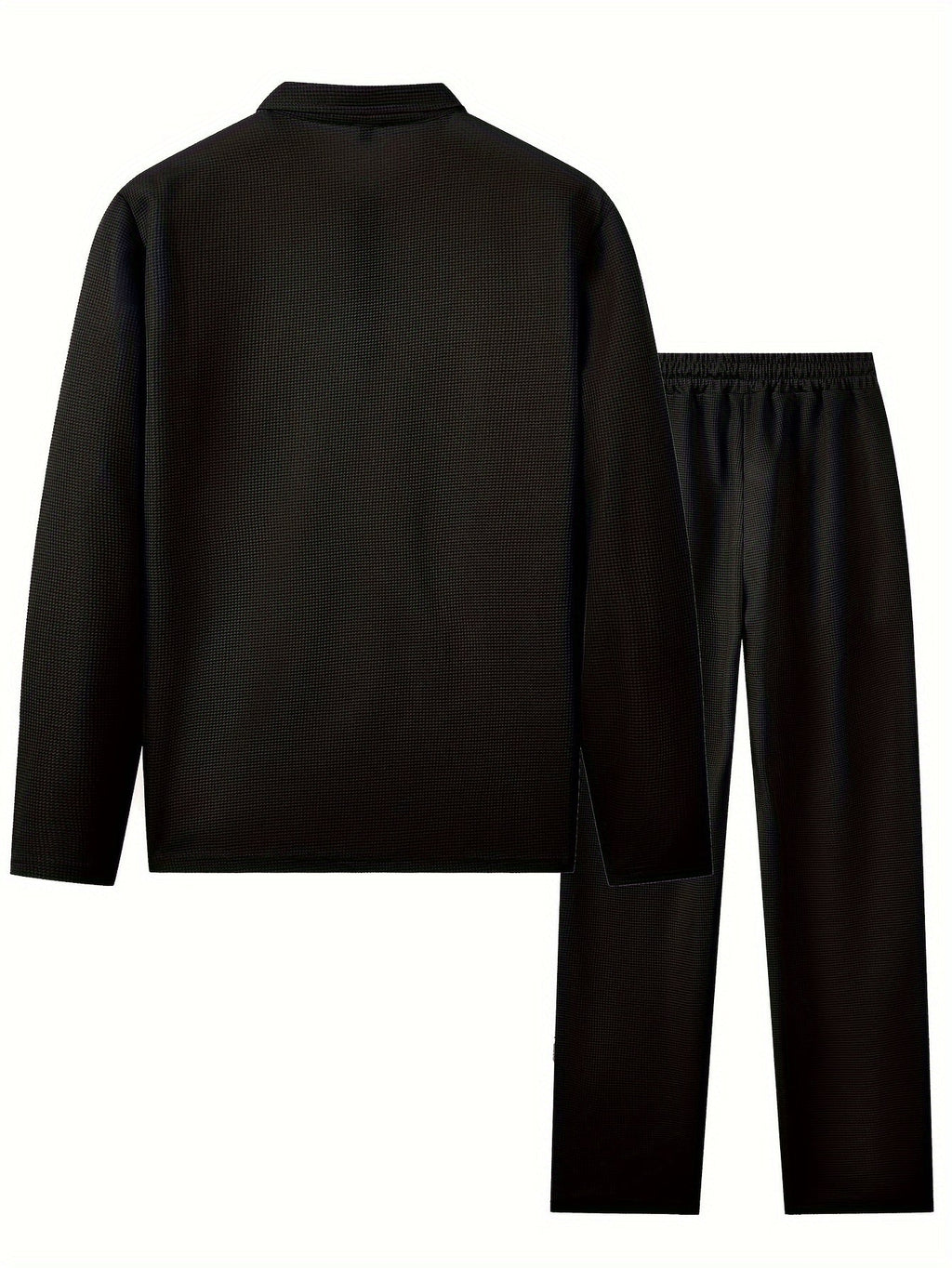 Rupert | Relaxed Waffle-Knit Half-Zip Tracksuit Set