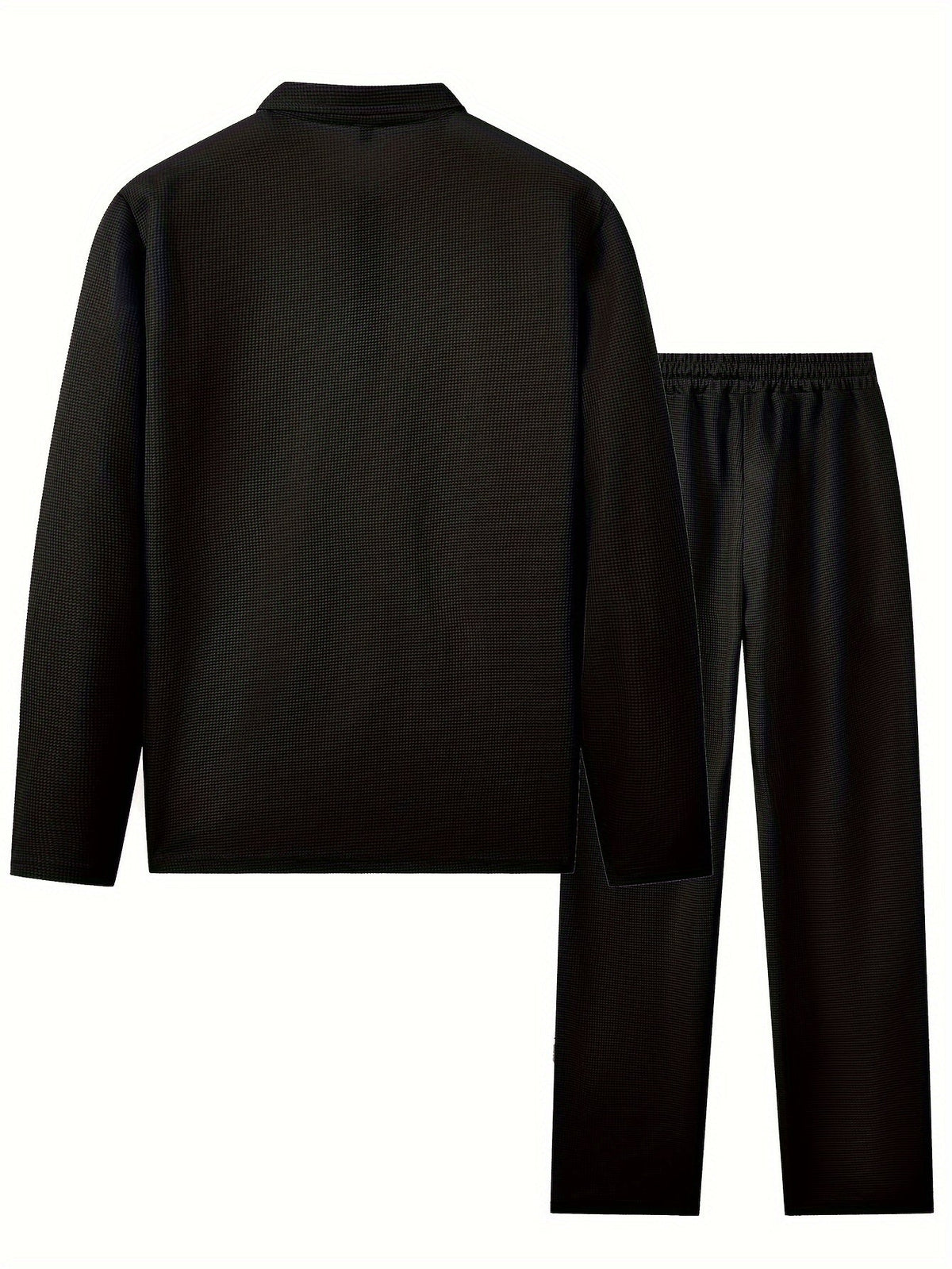 Rupert | Relaxed Waffle-Knit Half-Zip Tracksuit Set